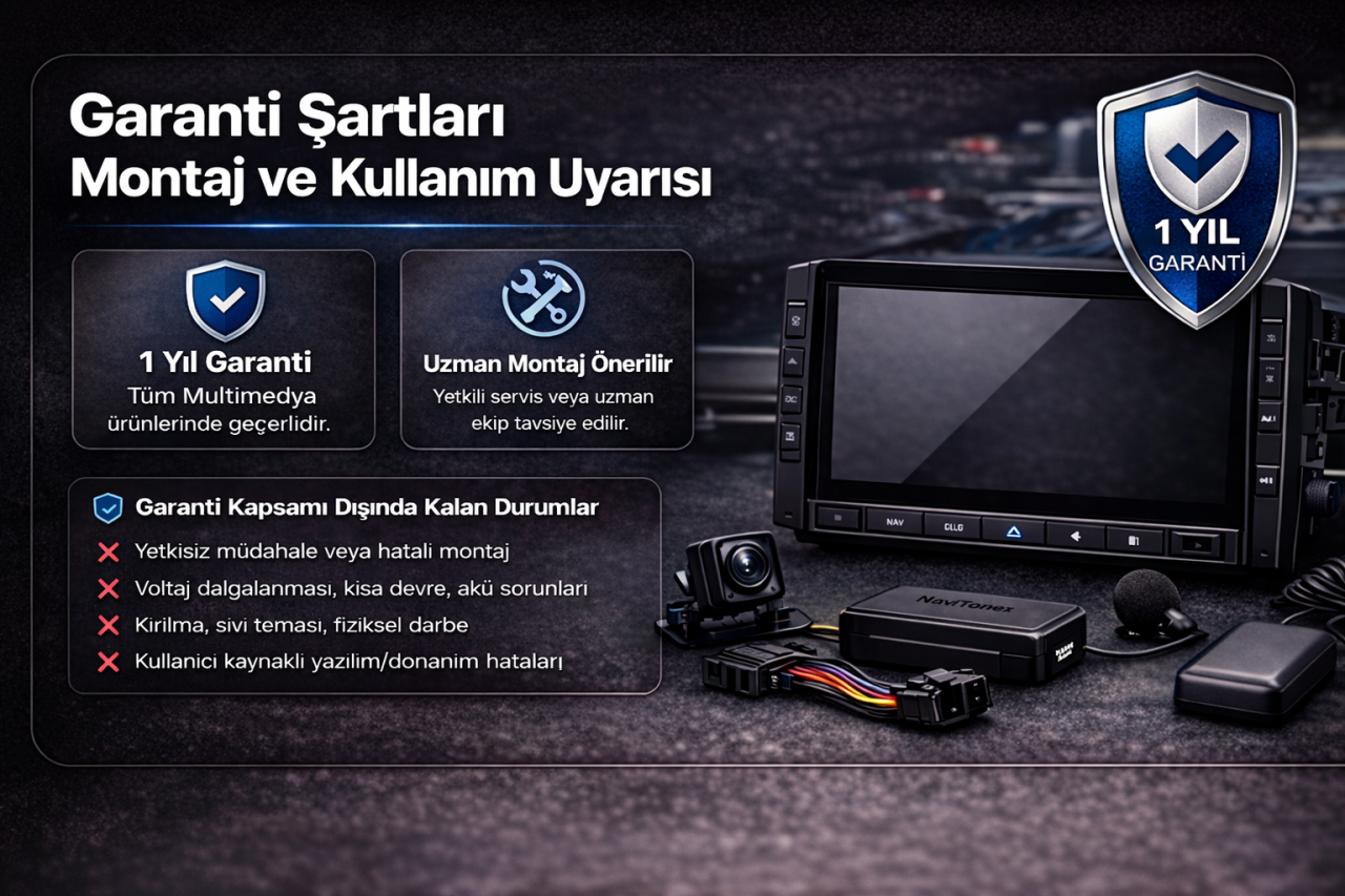 Garanti Şartları , Montaj ve Kullanım Uyarısı