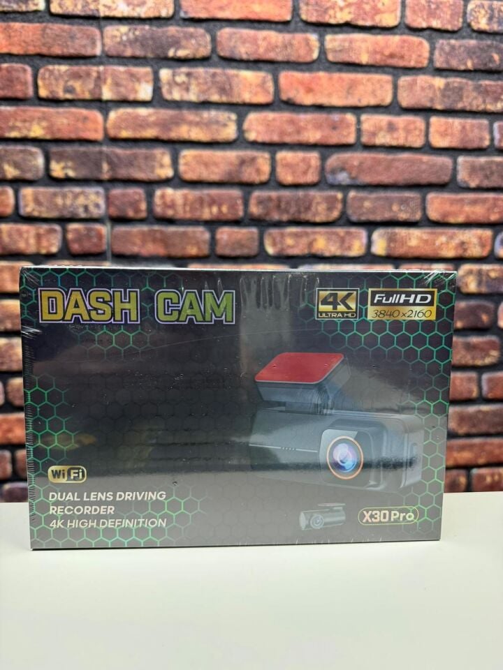 Navitonex Araç İçi Kamera 4K Ön Arka Kayıt Ekranlı Dash Cam Gece Görüşlü 3.2 ekran X30