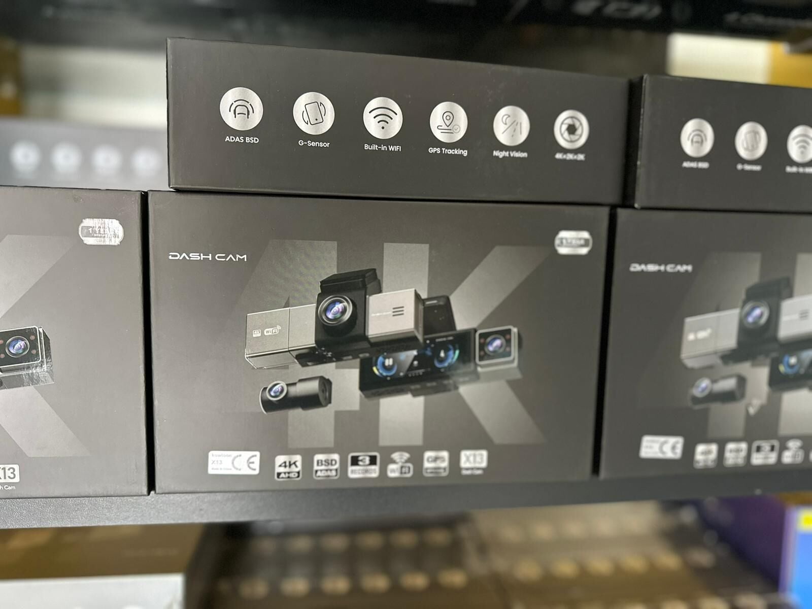 NaviTonex Araç Dvr Kayıt Kamerası X13 4k + 2k +1k 3.2 ekran