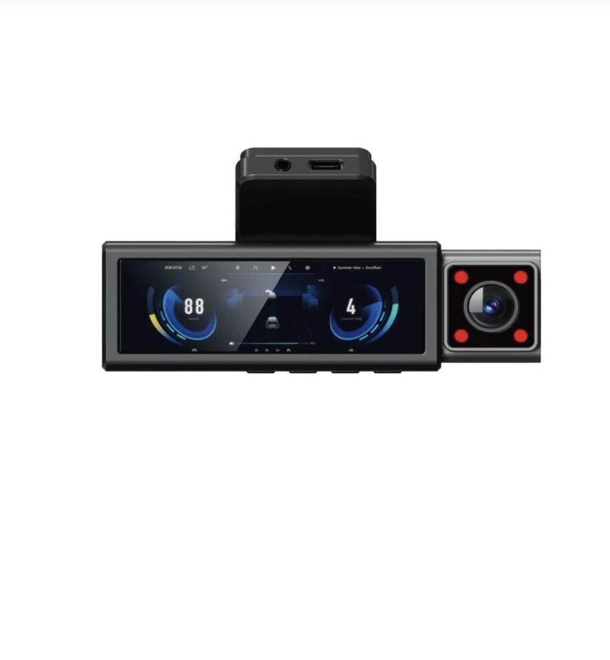 Navitonex 4K/2K/1K Araç İçi Kayıt Kamerası Ön Arka Çift Kamera Ekranlı Gece Görüşlü DVR 3.2 ekran X13