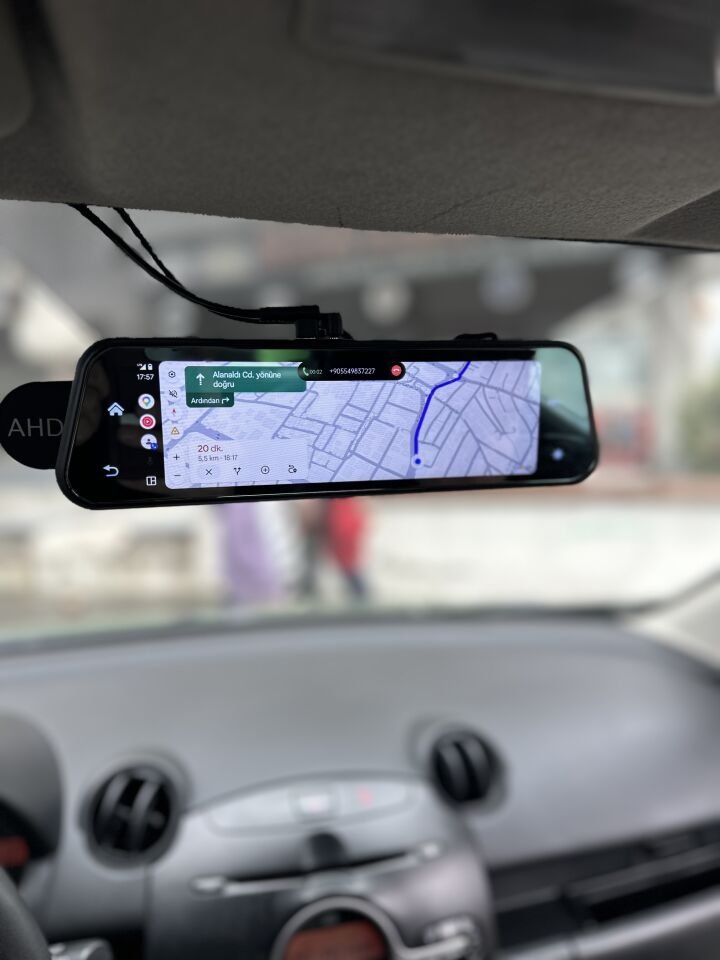 NaviTonex 4K Akıllı Dikiz Aynası Kamera HDR Smart Mirror – Apple CarPlay & Android Auto Destekli  C5
