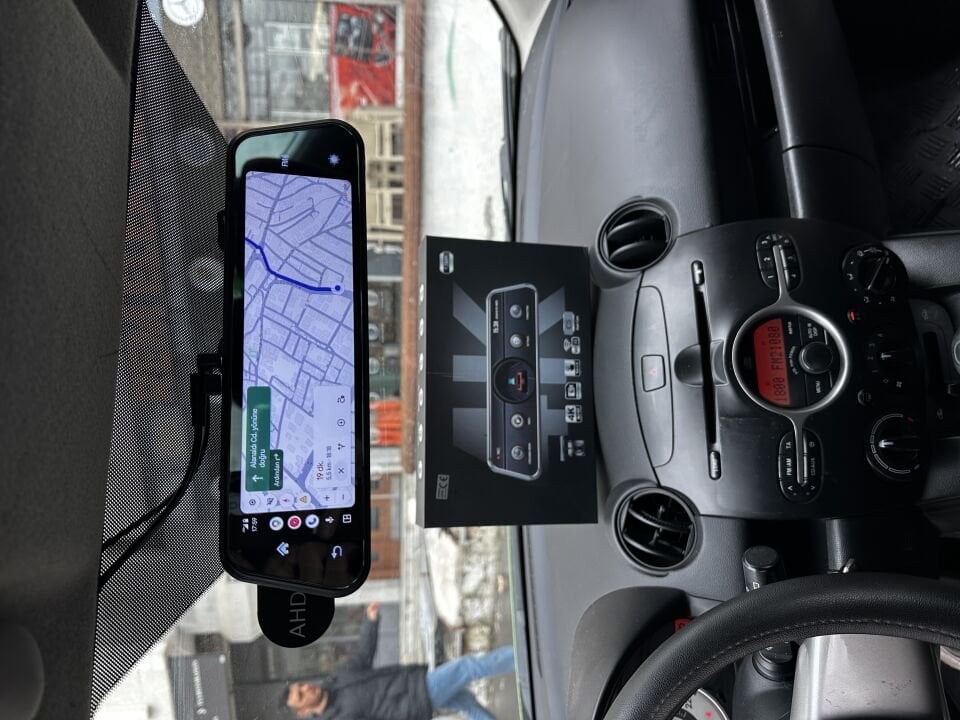 NaviTonex 4K Akıllı Dikiz Aynası Kamera HDR Smart Mirror – Apple CarPlay & Android Auto Destekli  C5