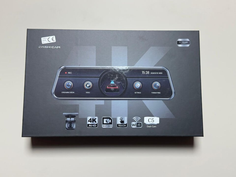 NaviTonex 4K Akıllı Dikiz Aynası Kamera HDR Smart Mirror – Apple CarPlay & Android Auto Destekli  C5