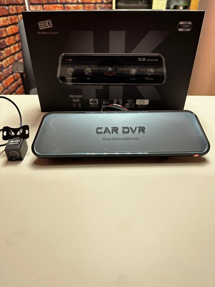 NaviTonex 4K Akıllı Dikiz Aynası Kamera HDR Smart Mirror – Apple CarPlay & Android Auto Destekli  C5