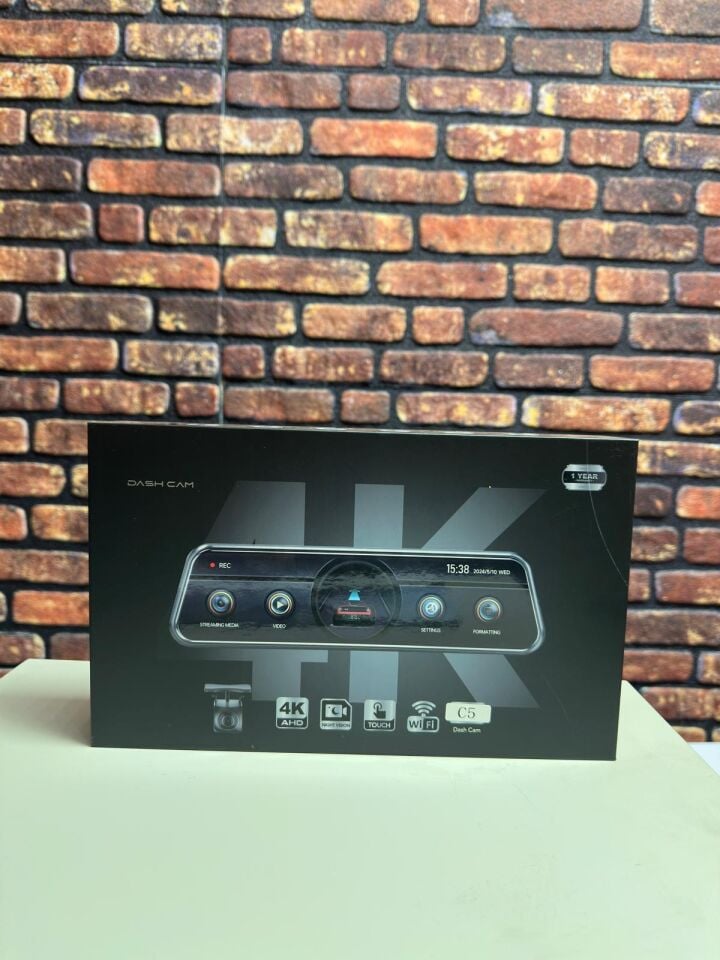 NaviTonex 4K Akıllı Dikiz Aynası Kamera HDR Smart Mirror – Apple CarPlay & Android Auto Destekli  C5